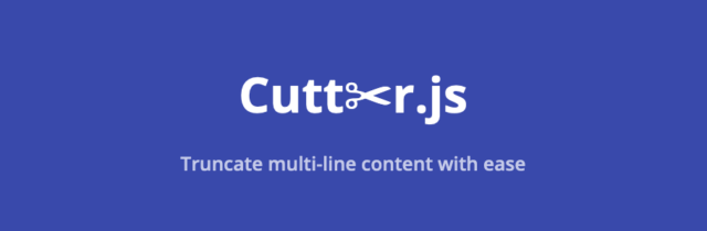 Cuttr.js : jQuery Plugin per tagliare i contenuti del tuo testo