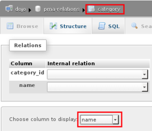 Relation table